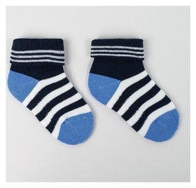 Носки детские махровые, цвет синий, размер 20-22 Happy frensis