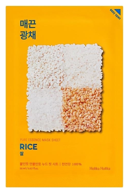Тканевая маска против пигментации с экстрактом риса Pure Essence Mask Sheet Rice отзывы