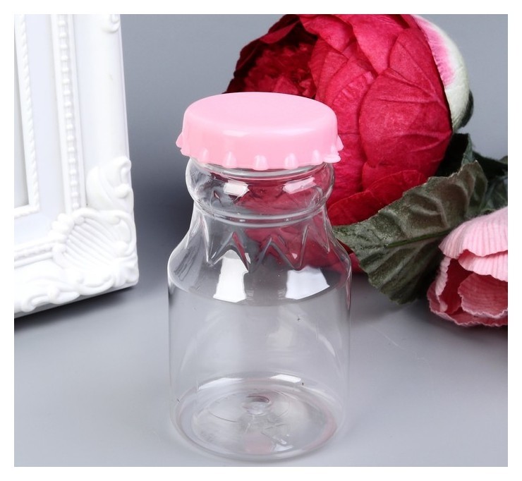 

Баночка для скрапбукинга "Бутылка молока" 90 мл 8,5х4,5х4, Прозрачный