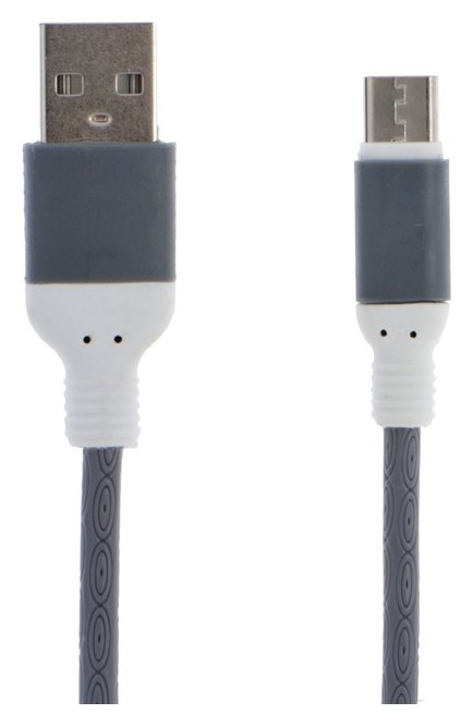 

Кабель Luazon, Type-c - Usb, 1 А, 1 м, серый