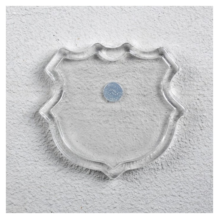 Заготовка магнита в форме герба, набор из 2 деталей, вставка 3.7 × 3.5 см