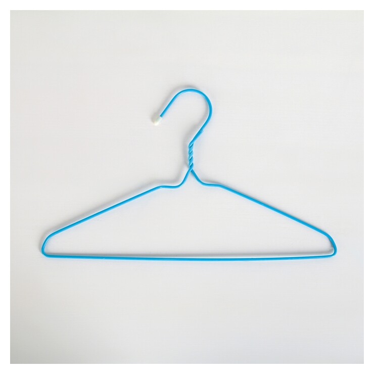 Вешалка-плечики для одежды детская, антискользящая, размер 30-34 см, ПВХ покрытие  