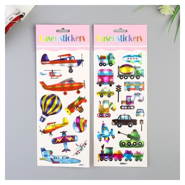 

Наклейка пластик голография "Транспорт" 29х11 см