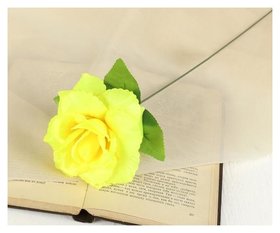 Цветы искусственные 40 см " роза желтая" 