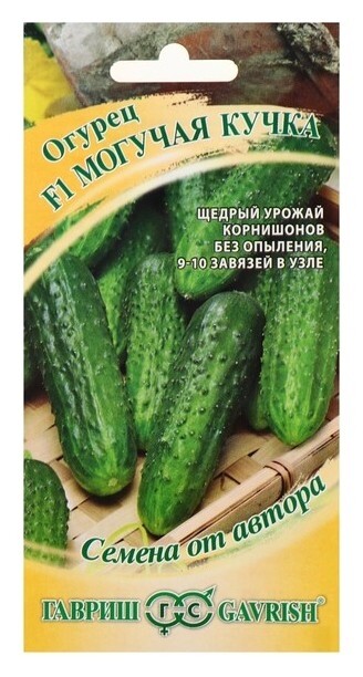 Семена огурец "Могучая кучка" F1, скороспелый, партенокарпический, 10 шт. Гавриш
