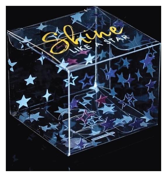 

Подарочная коробка пвс, Shine 5 х 5 х 5 см, Прозрачный
