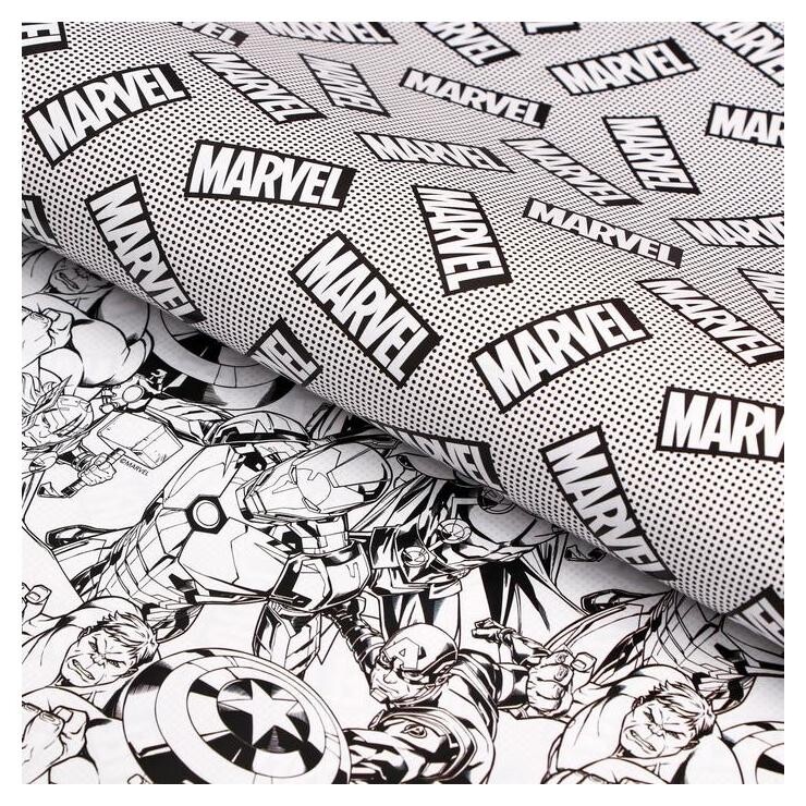 Бумага упаковочная глянцевая двусторонняя Marvel 60x90 см  Marvel Comics