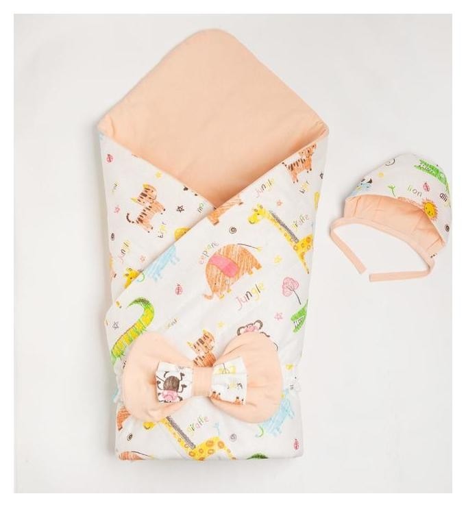 

Конверт на выписку 2 предмета, цвет персик, Белый