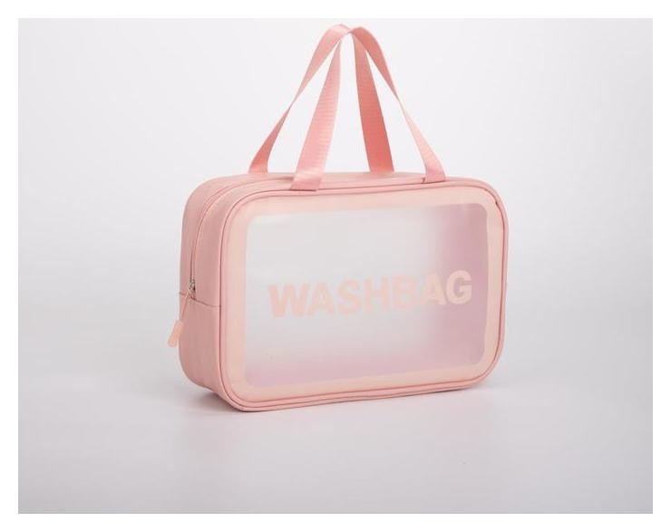 

Косметичка, отдел на молнии, с ручкой, цвет розовый Washbag ,5 x 10,5 x 20 см