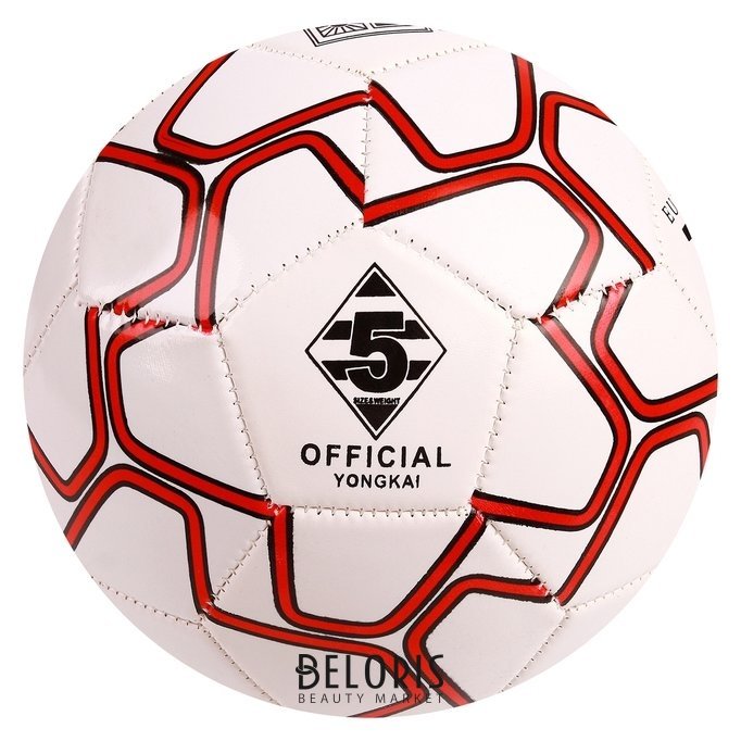 Мяч футбольный, размер 5, 32 панели, Pvc, 2 подслоя, машинная сшивка, 260 г NNB
