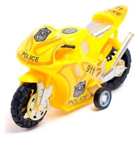 Мотоцикл инерционный Спортбайк, жёлтый 