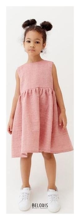Платье для девочки Minaku: Cotton Collection, цвет красный, рост 98 см Minaku