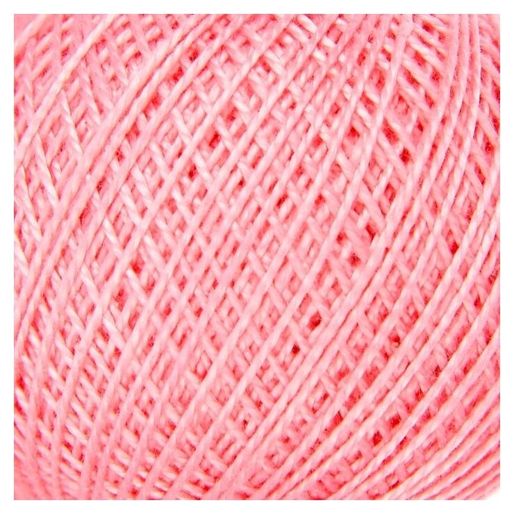 Нитки вязальные "Ирис" 150м/25гр 100% мерсеризованный хлопок цвет 1006  ПНК им. Кирова