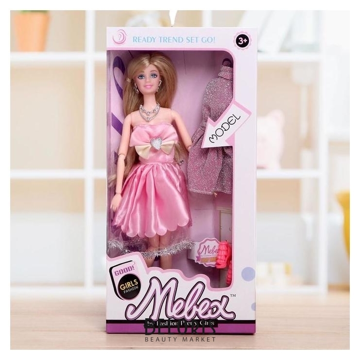 Кукла-модель шарнирная «Лиза» в платье, с аксессуарами NNB