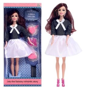 Кукла-модель «Алла» в платье, с аксессуарами 