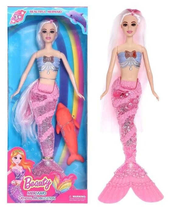 Кукла сказочная «Русалочка», свет, звук.  