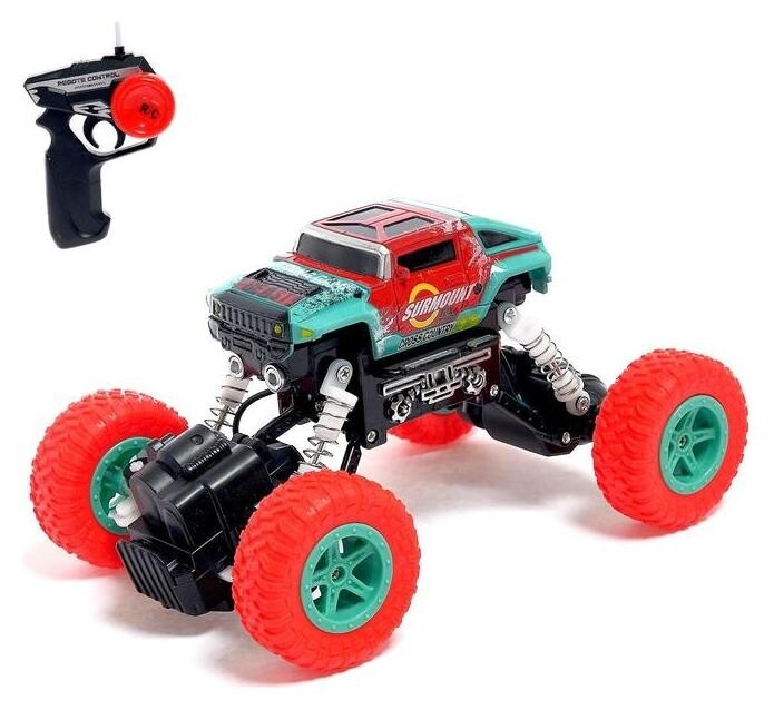 Джип высокий радиоуправляемый Граффити, работает от аккумулятора  