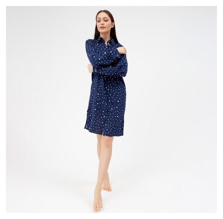 Рубашка (Сорочка) женские Kaftan "Горошек", син, р. 44-46  Kaftan