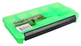 Коробка для приманок кдп-2, цвет зелёный, 230 × 115 × 35 мм 