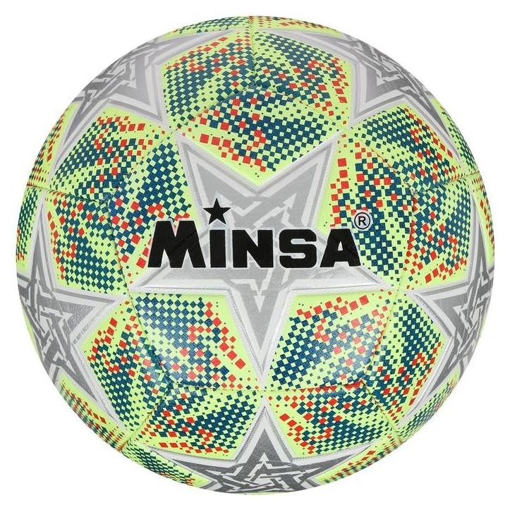 

Мяч футбольный Minsa, размер 5, PU, 400 г, 12 панелей, машинная сшивка