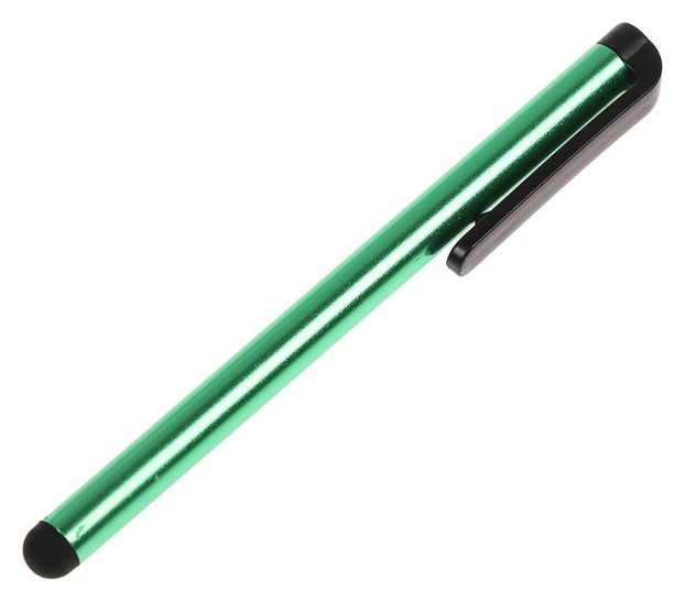 Стилус Luazon, для планшета и телефона, 10 см, тепловой, с креплением, зелёный