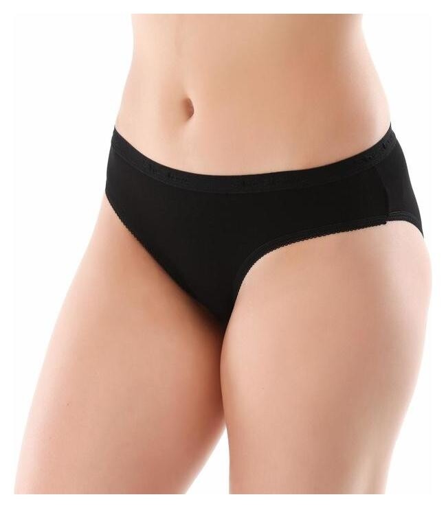 Трусы женские слипы цвет чёрный р-р 44-46 M  Sheslove