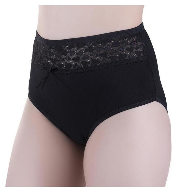 Трусы женские слипы, цвет чёрный, р-р 58-60 (15)  Anisse