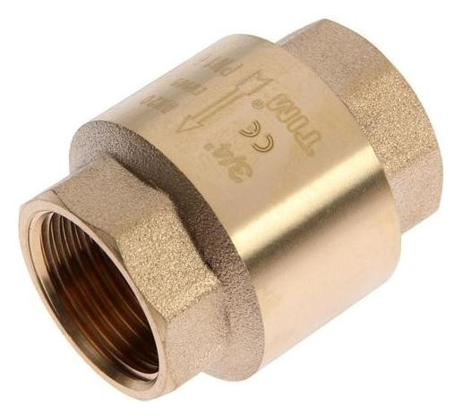 

Клапан обратный TIM Jh-1011std, 3/4", внутренняя/внутренняя резьба, латунный сердечник