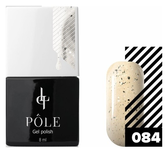 Тон 084 Перламутровый с глиттером  POLE