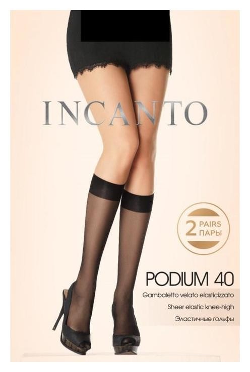 

Гольфы Incanto Podium 40 ден (2 пары) цвет чёрный (nero)