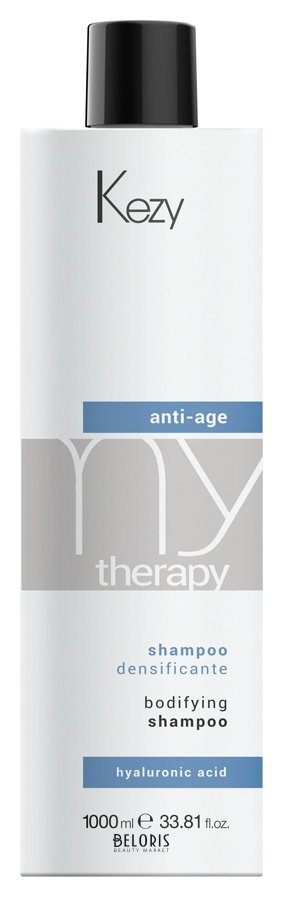 Шампунь для придания густоты с гиалуроновой кислотой Anti-age shampoo Kezy My terapy