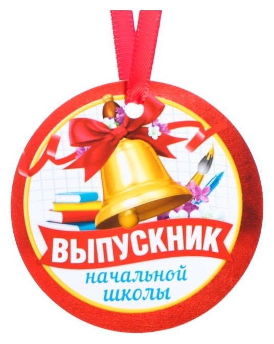 

Медаль-магнит «Выпускник начальной школы», Разноцветный
