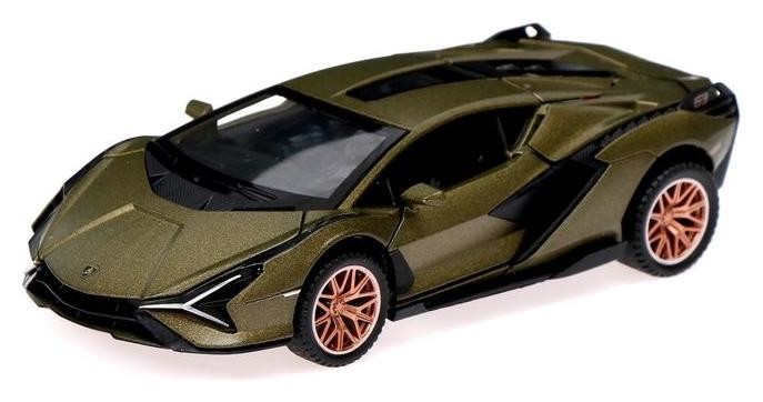 Машина металлическая Lamborghini Sian, открываются двери, капот, багажник, инерция