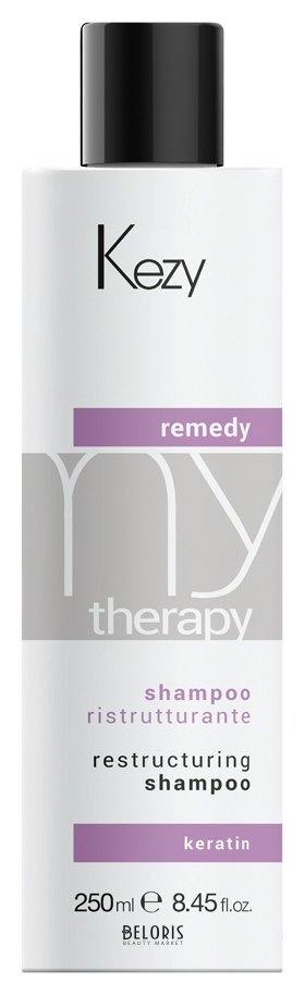 Шампунь реструктурирующий с кератином Remedy shampoo Kezy My terapy