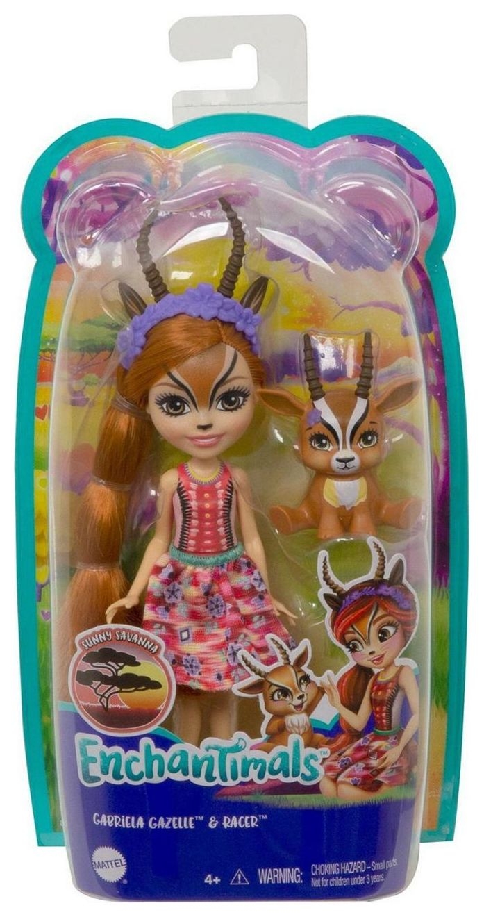 Кукла с любимой зверюшкой Габриэла Газелли и Рейсер Gabriela gazelle & spotter enchantimals