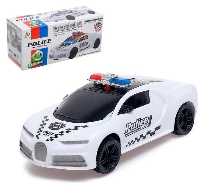 Машина «Полиция», световые и звуковые эффекты, работает от батареек  