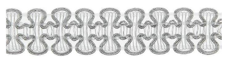 

Тесьма плетёная серебряная в рулоне 20 метров