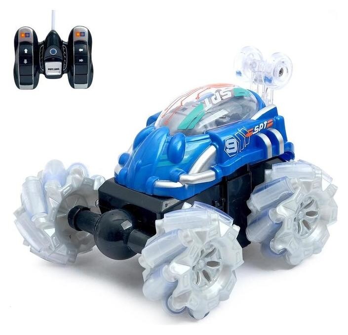 Перевёртыш радиоуправляемый «Скорость», работает от батареек, 27 Mhz, световые эффекты  