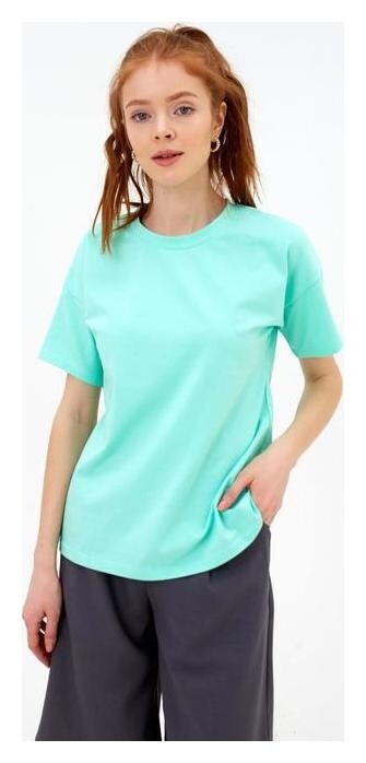 Футболка женская Basic Line цвет мятный, р-р 48  Minaku