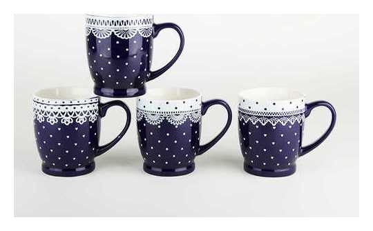 

Кружка на ножке "Кружево", 230 мл (4 дизайна), В ассортименте