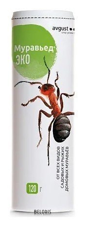 Экологичное средство от всех видов садовых и домовых муравьев Муравьед эко, 120 грамм Avgust
