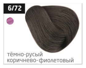 Тон 6/72 Темно-русый коричнево-фиолетовый OLLIN Professional