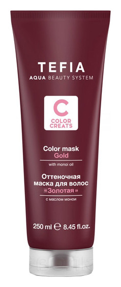 Оттеночная маска для волос с маслом монои Color Creats Tefia