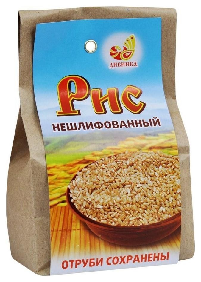 

Рис нешлифованный