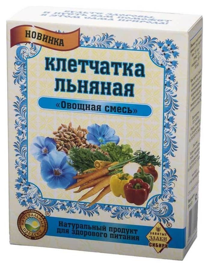 

Клетчатка льняная "Овощная смесь"