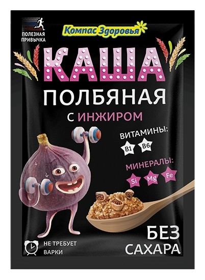 

Каша полбяная с инжиром