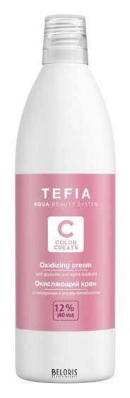 Окисляющий крем с глицерином и альфа-бисабололом Color Creats 12% 40 vol Tefia