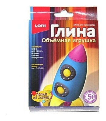 

Игрушка из глины "Космическая ракета"