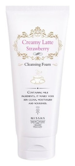 Очищающая пенка для лица Creamy Latte Cleansing Foam Strawberry отзывы
