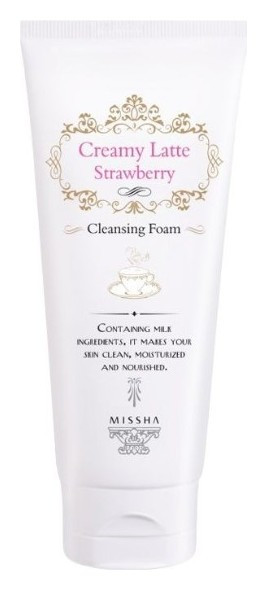 Очищающая пенка для лица Creamy Latte Cleansing Foam Strawberry